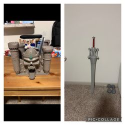 Sword Of Power Drink Cup And Castle Grayskull Popcorn Bucket 