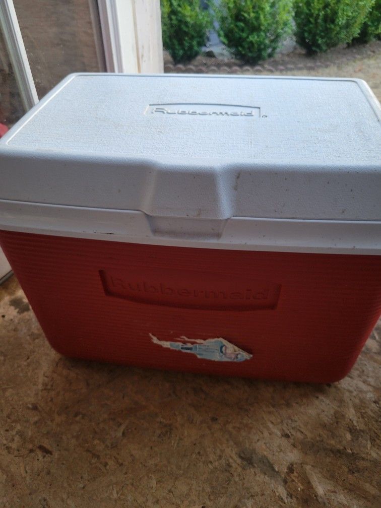 Red Ice Chest Cooler