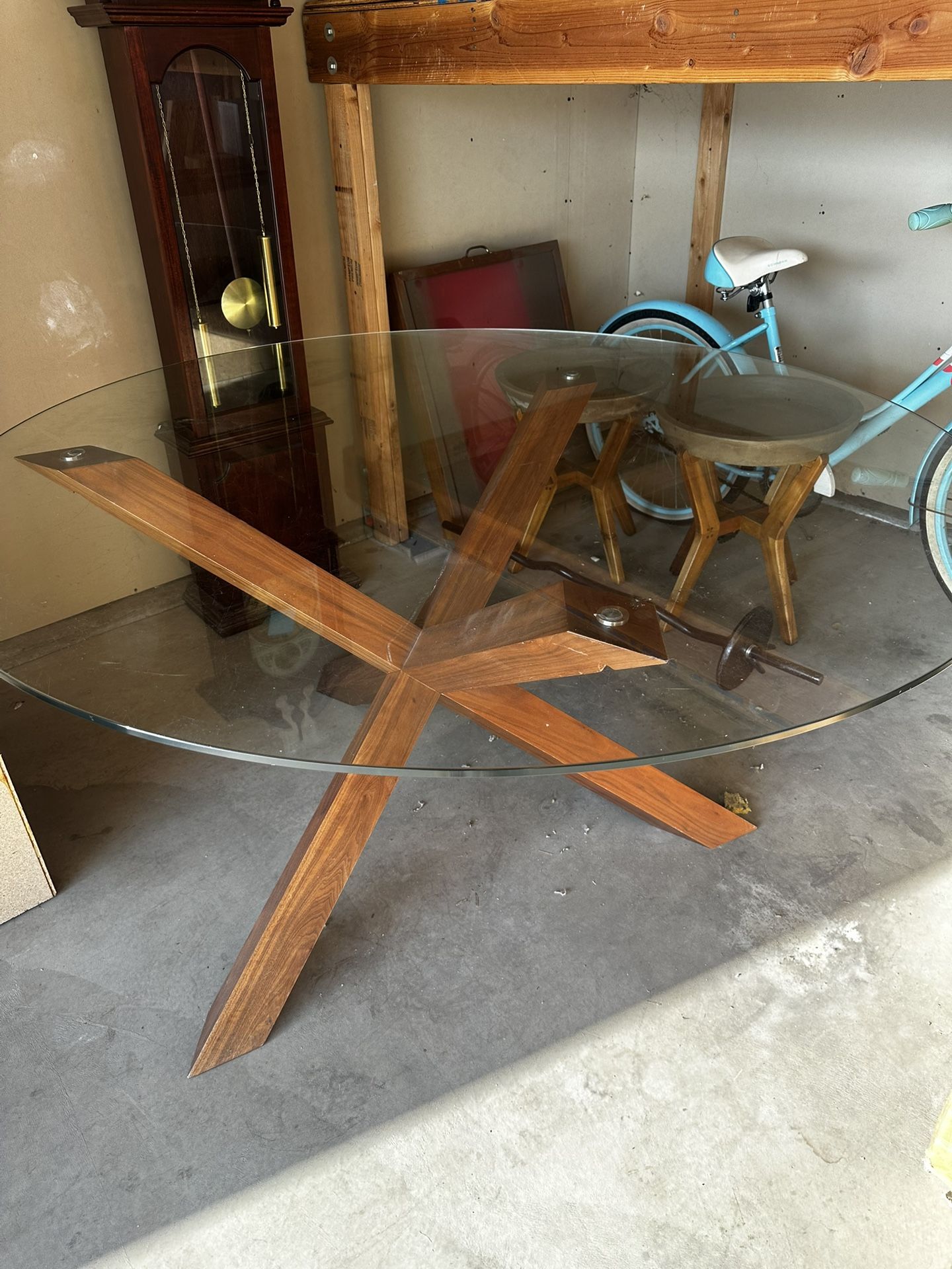 MCM Glass Dining Table