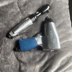 3/8” Air Ratchet Wrench + 1/2” Air Impact Wrench