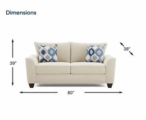 NEW BEIGE SLEEPER OVER LOVESEAT