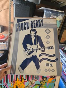 Chuck Berry rare tour poster great condition