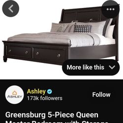 Ashley Greensburg Queen Storage Bed Frame – $250 OBO