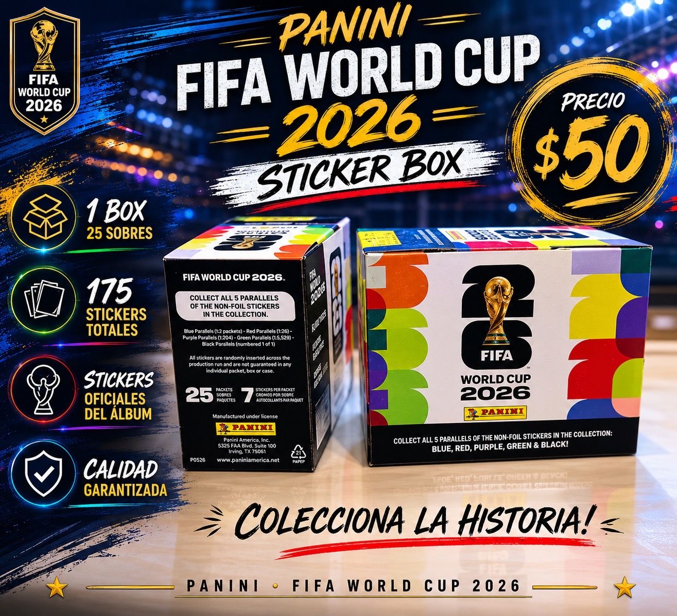 FIFA World Cup 2026 Panini Sticker 25 Packs