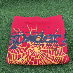 New Sp5der P*NK V2 Red Hoodie Size S, L