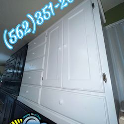 White Pinewood Closet Wardrobe Dresser Ropero Nuevo Armoire 