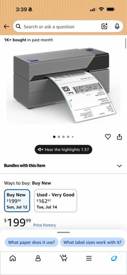 Rollo thermal printer label maker