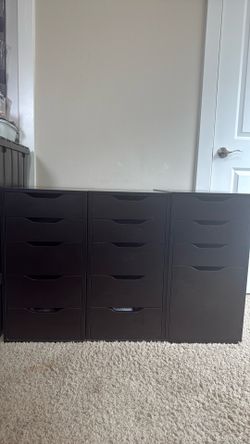 IKEA Dark brown drawer storage organizers