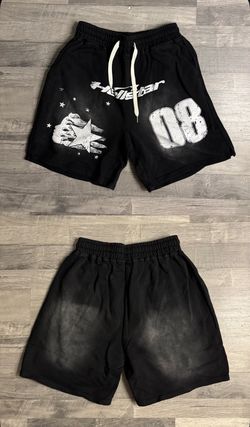 Hellstar Graphic Shorts Black SIZE LARGE