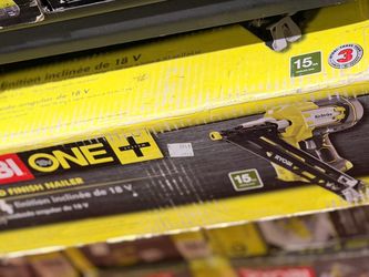 15 gauge Ryobi cordless Finish nailer
