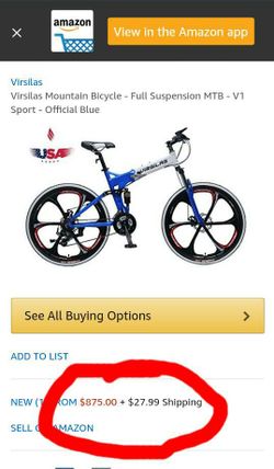 Virsilas folding cheap mountain bike