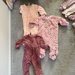 3 Baby Girl Onesies