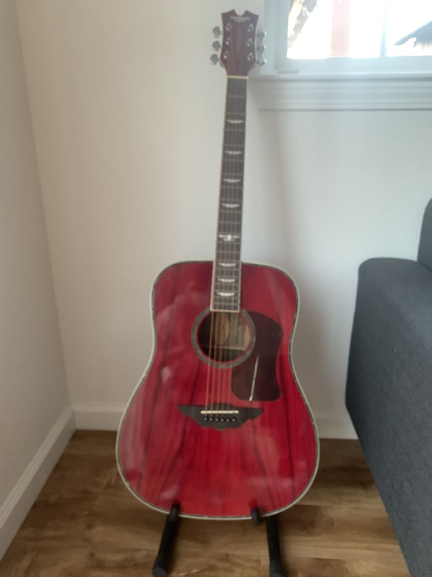 Guitar Urban Cherry Red Acoustic