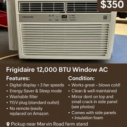 12,000 BTU Window A/C Unit