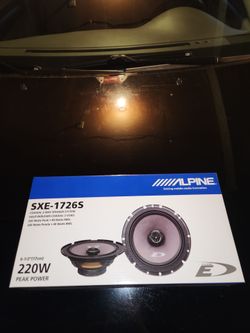 Alpine rear deck speakers new in box