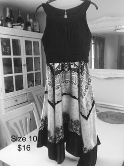 Black & silver dress