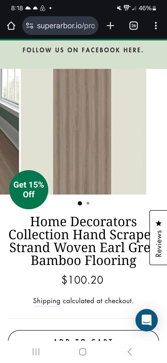 Home Decorators Collection Hand Scrape (180sf) d Strand Woven Earl Grey Bamboo Flooring