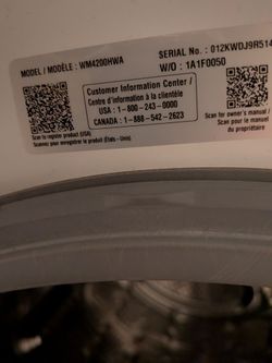 LG WM4200HWA Front Load Washing Machine and Dryer