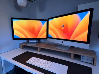 Apple iMac 27” Retina 5K + Apple 27” Thunderbolt Display – i7, 32GB RAM, 3TB