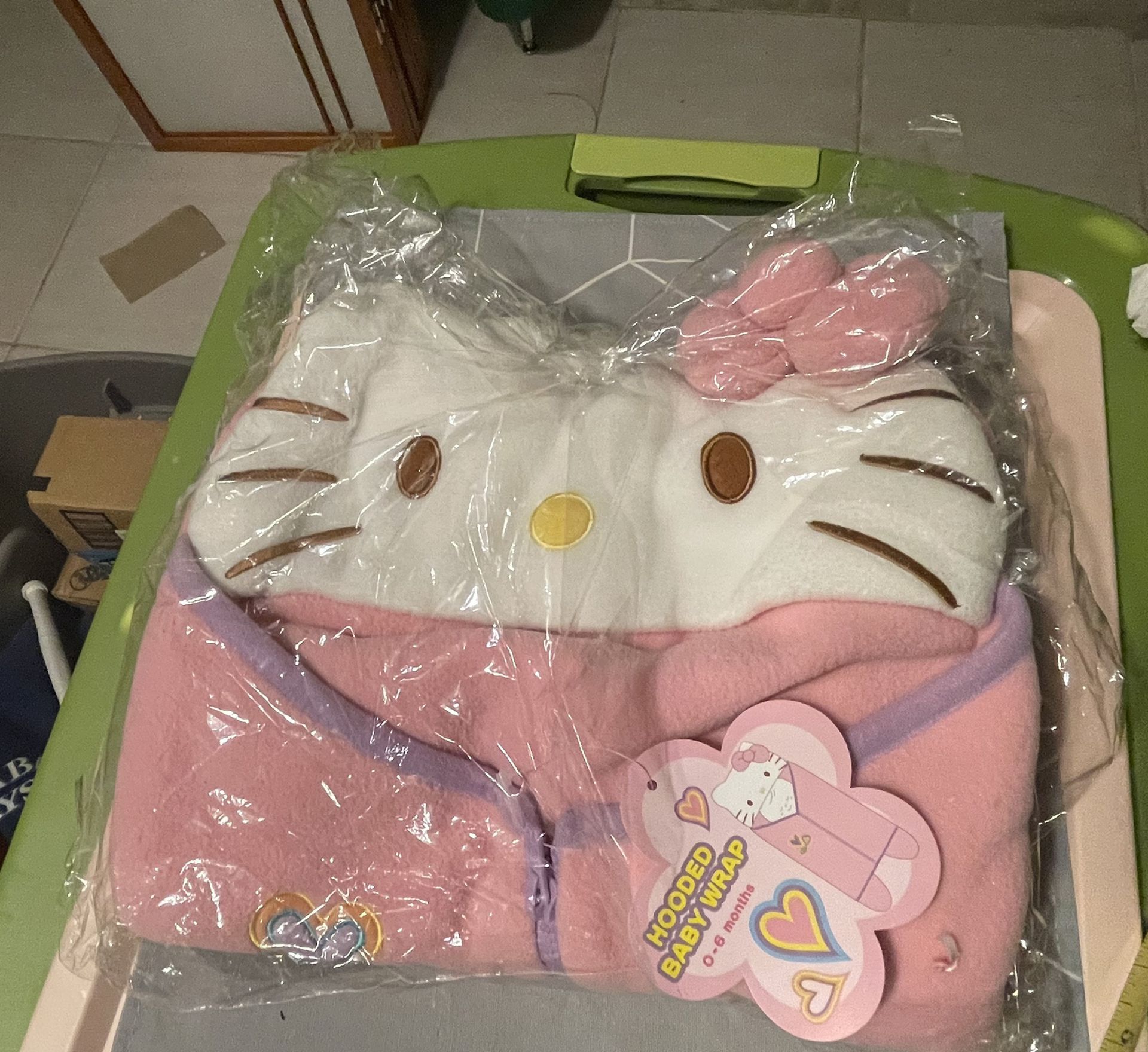 Hello Kitty Hooded Baby Wrap Blanket