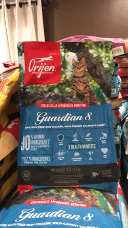 Pet Cat Food Guardian 8 Made With Free Run Chicken Wild Caught Salmon 10 lbs
