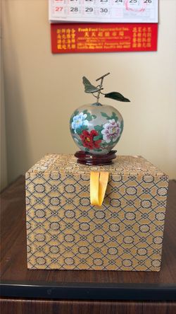 Oriental glass ornament