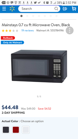 Black microwave