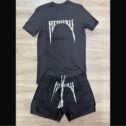 Rick Owens T-shirt and shorts