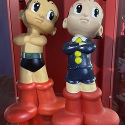 2 Vintage Astro Boys Figures 