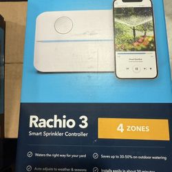 Rachio 3 (4) Zone Smart Sprinkler Controller