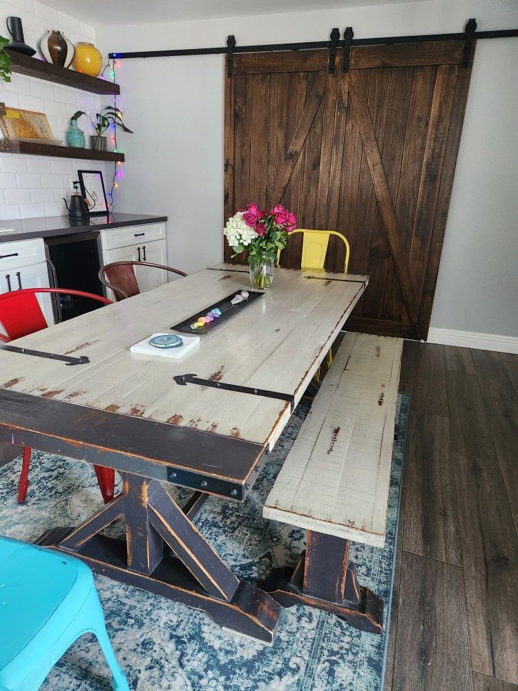 Kitchen Table With Chairs And Bench
