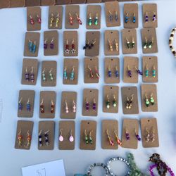 Handmade Glass Bead Earrings