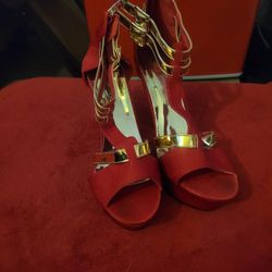 Red Platform  Heels