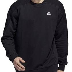 NWT Adidas Men's Rib Crew Black Sweatshirt Size Large 
