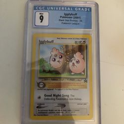 2001 Pokemon Black Star Promo League Igglypuff #36 CGC 9 MINT