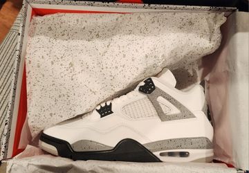 DS Air Jordan 4 IV Retro White Cement 2025 Sz 9.5 10.5 11.5 Men
