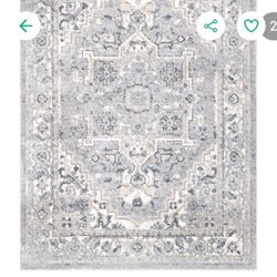 $55 PR1#102 5'x8' Rectangle Loomed
Medallion Area Rug Gray- nuLOOM