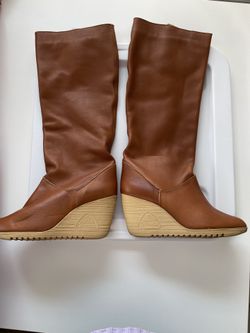 Boots-Vintage Cherokee Wedges Tall Knee High  Size 9