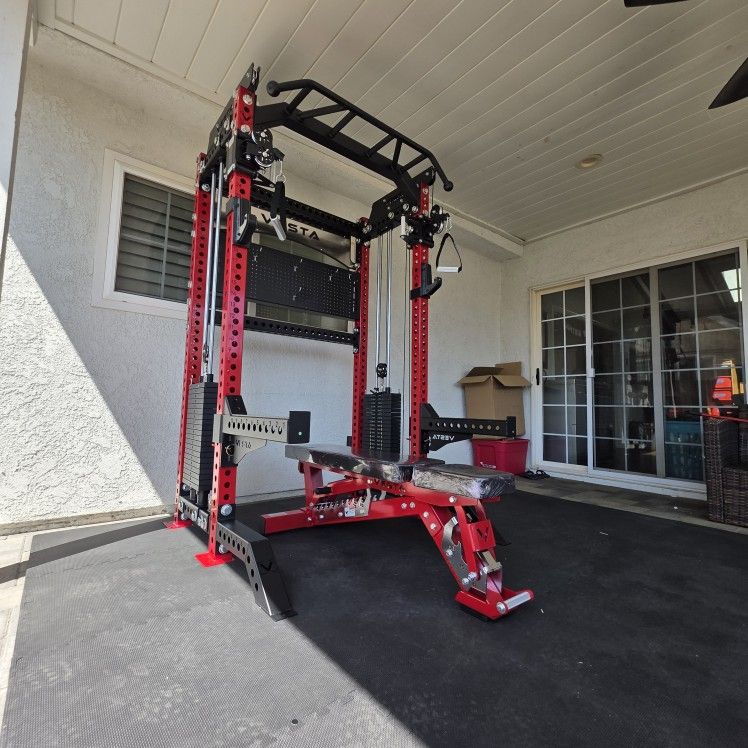 Vesta Pro Series 2in1 Squat Rack | Functional Trainer | 400lb Weight Stack | Commercial Grade | Gym Equipment | FREE DELIVERY🚚 🔴Plus SALES TAX 🔴