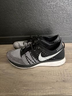 2012 NIKE FLYKNIT TRAINER+ OREO RACER ONE BLACK WHITE