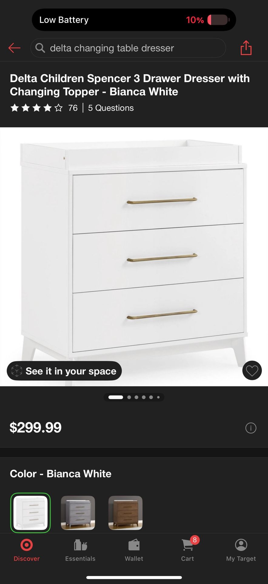 Brand New Delta Changing Table