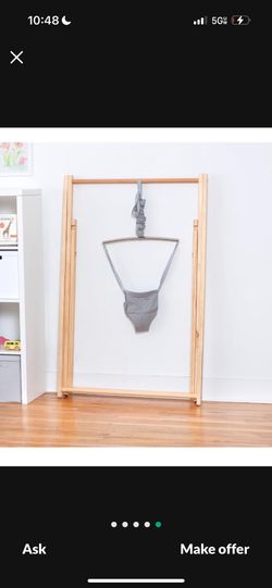 New, Already Assembled Avenlur Tulip Wooden Baby Bouncer And Harness, And Hammock Swing