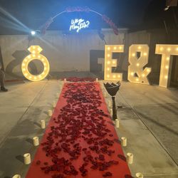 4 Feet Letters And Ring  With Lights