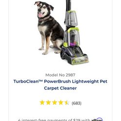 BISSELL Turbo Clean Pet Carpet Cleaner 