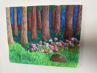 Monet INSPIRED Watercolor Forest Painting