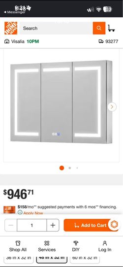 Vanity medicine cabinet