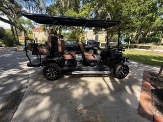 6-Passenger Lifted Golf Cart Black