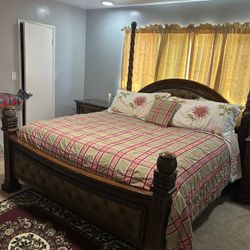 California King Bedroom Set With Marble Top