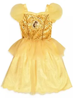 AUTHENTIC DISNEY STORE BEAUTY AND THE BEAST BELLE LAYERED Costume DRESS SIZE 7/8