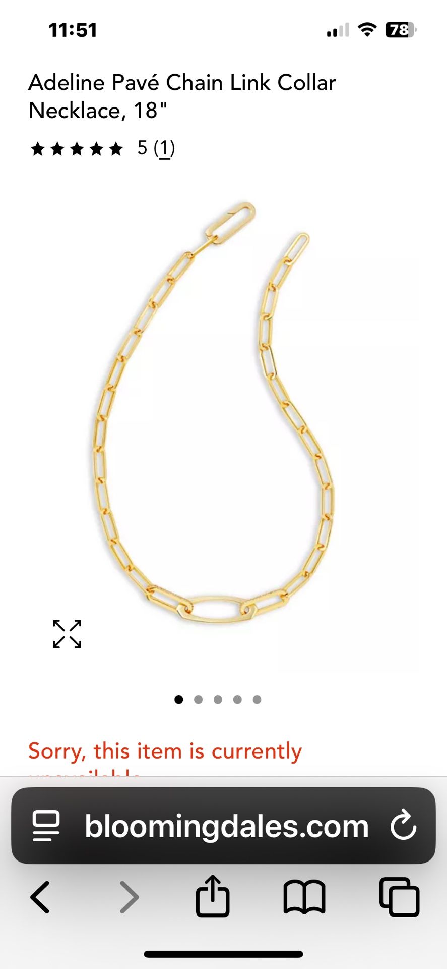 Brand new with tags Kendra Scott Adalyn chain necklace